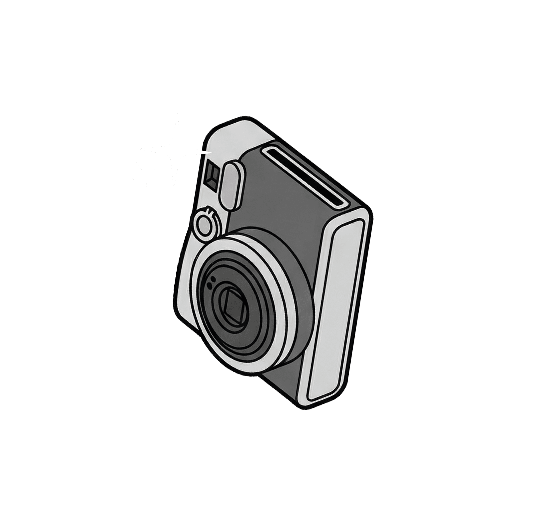 Insert assembled film pack into instax camera